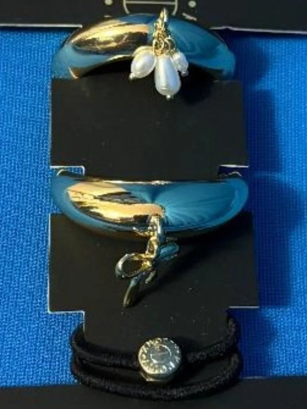 KNOTTY 3 PACK GORGEOUS HAIR / PONYTAIL / PONY CUFF CHARMS / DECORATIVE HAIR TIES